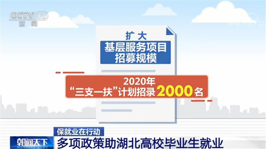 加大扶持力度 多项政策助湖北高校毕业生就业